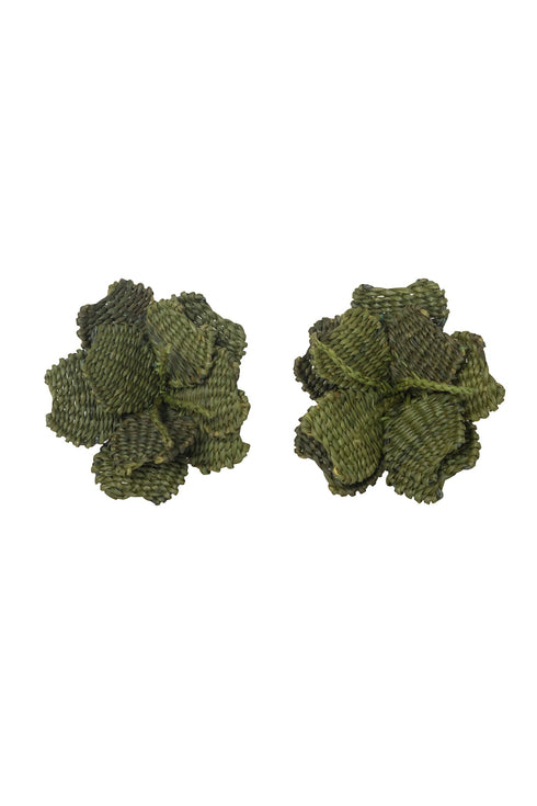 Buganvillas Earrings / Military Green
